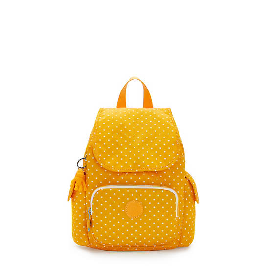 Kipling City Pack Mini Printed Backpack Ryggsäck Gula | SE 1192WN